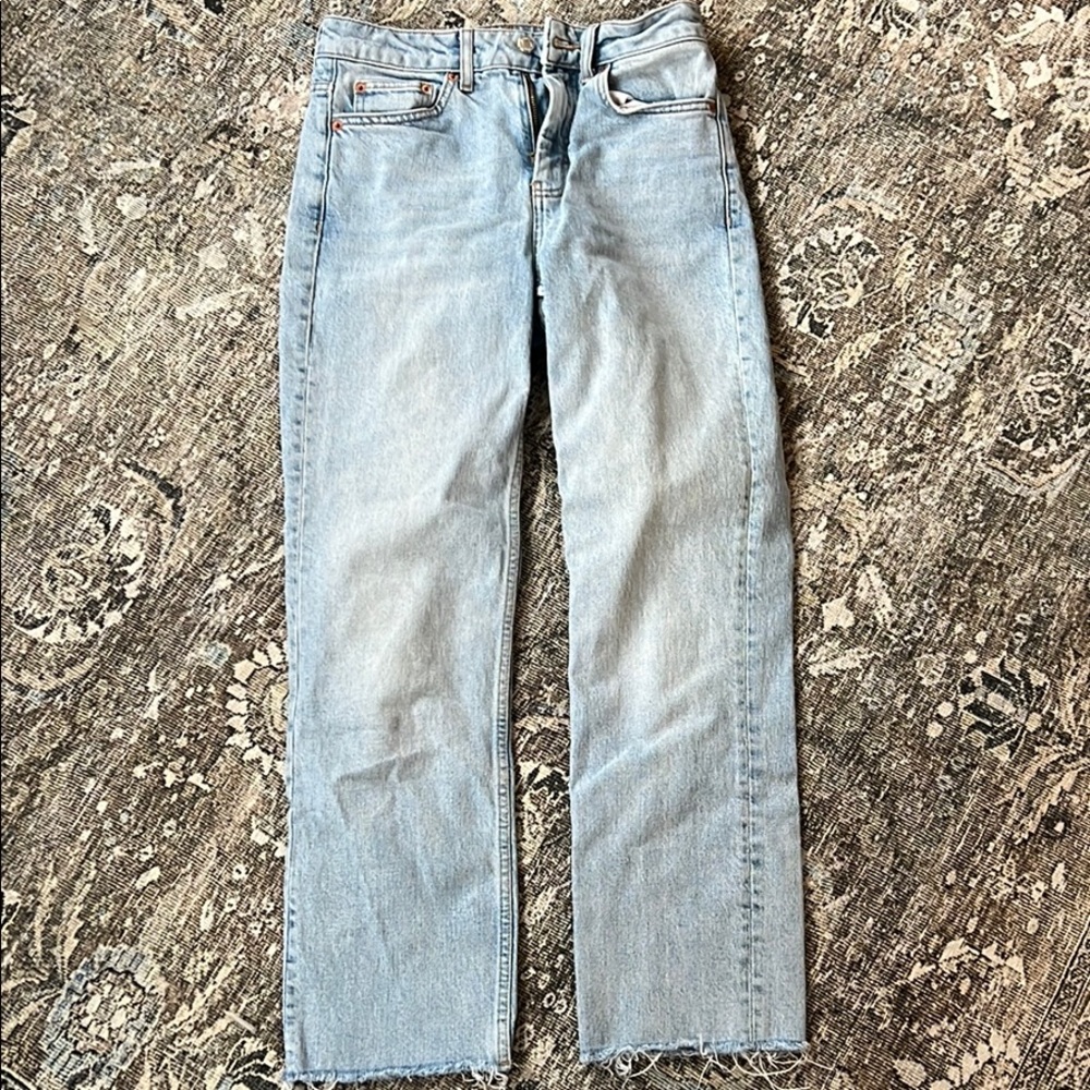Topshop Straight Leg Jeans